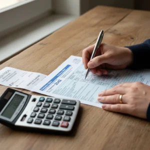 Formulaire fiscal français avec reçu de don pour bénéficier d'une réduction d'impôt sur les dons aux associations